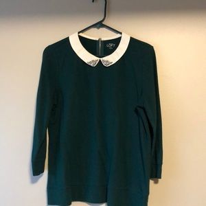 Shirt with Peter pan collar